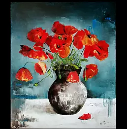 Anna Słota - Poppies in a vase