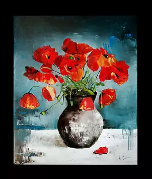 Anna Słota - Poppies in a vase