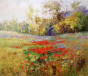 Paweł Łącki - Maki z chabrami