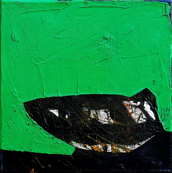 Anna Kordowicz Markuszewska - Small black on green