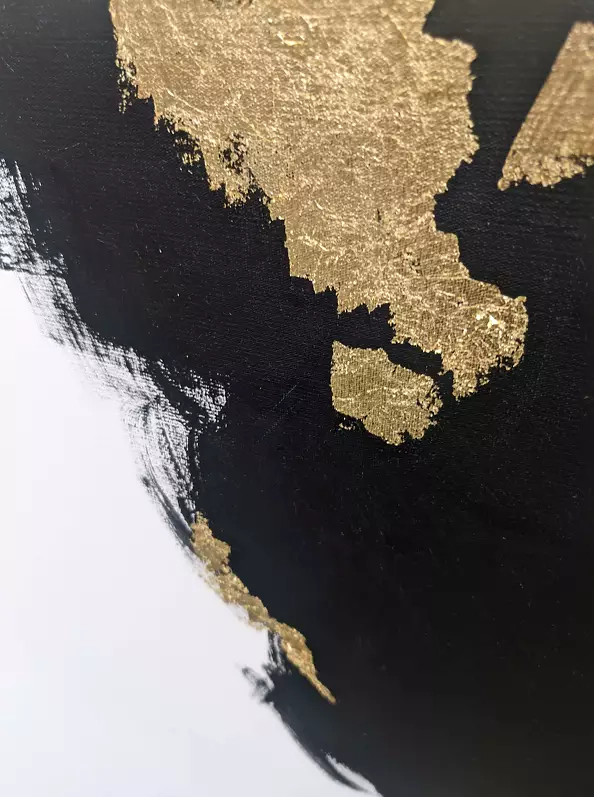 Veronika Ls - Peinture abstraite avec de l'or