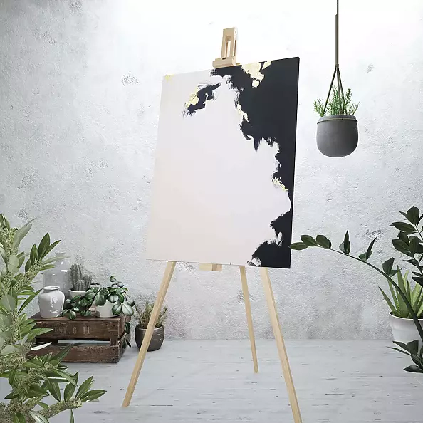 Veronika Ls - Peinture abstraite avec de l'or