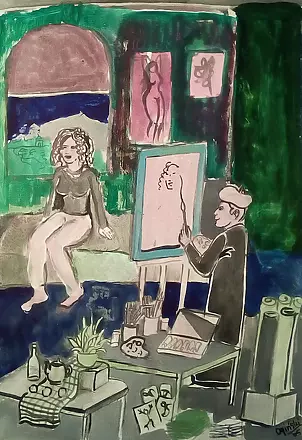 Michał Ogiński - Painter and model