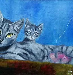 Ewa Lidia Sokołowska - Malvina with a small blanket (before the storm)