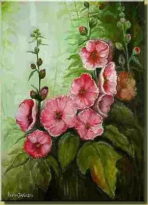 Beata Jańdzio - Hollyhocks II