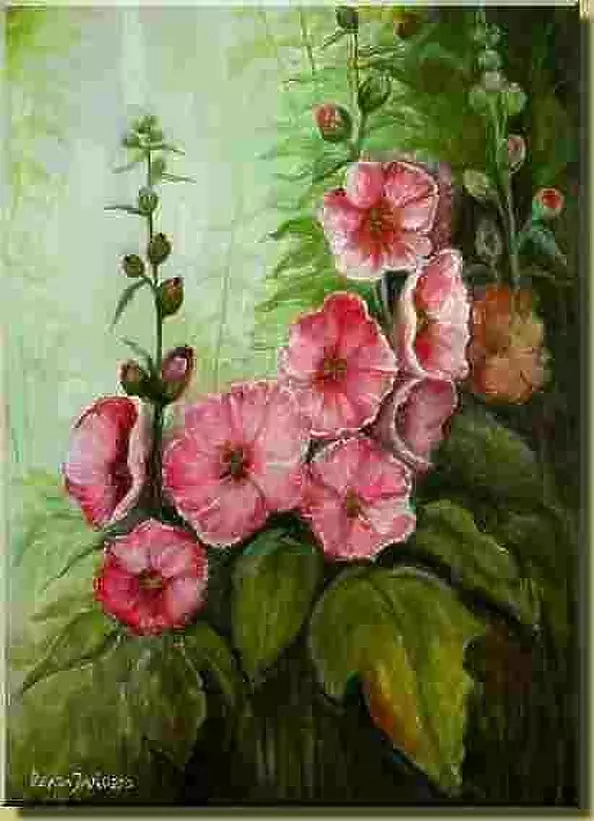 Beata Jańdzio - Hollyhocks II