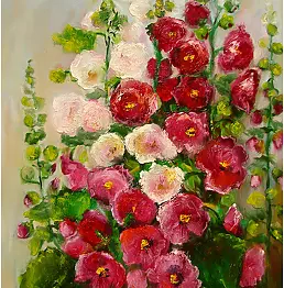 Grażyna Potocka - Malwy obraz olejny 50cm-70cm