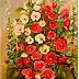 Grażyna Potocka, Malwy oil painting 50cm-70cm, Oil painting - canvas, 50 x 70
