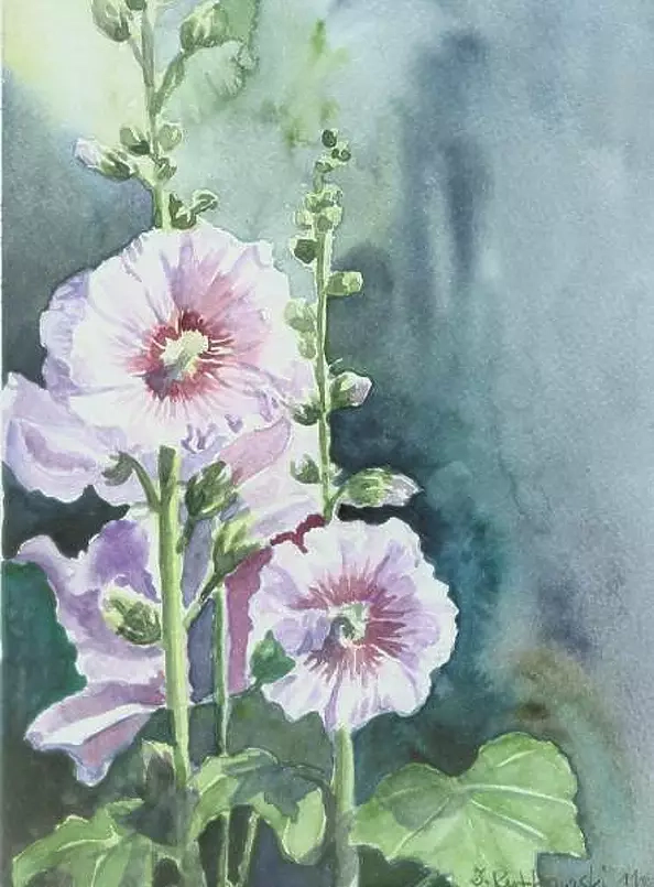 Zdzisław Rutkowski - Mallows from the garden of my pzryjaciół.