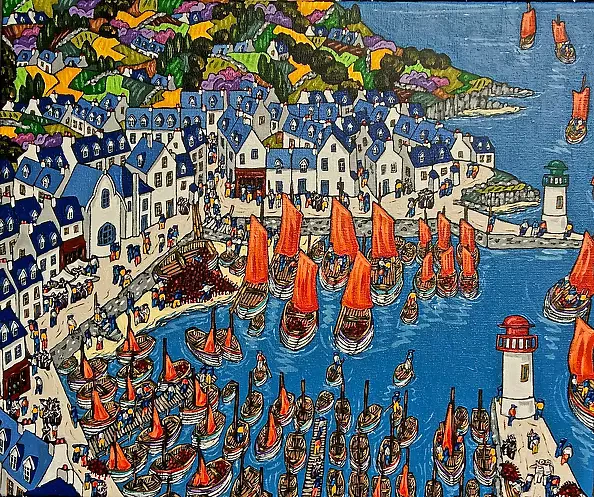 Bruno Tremohars - Small port in the Finistère (Brittany)