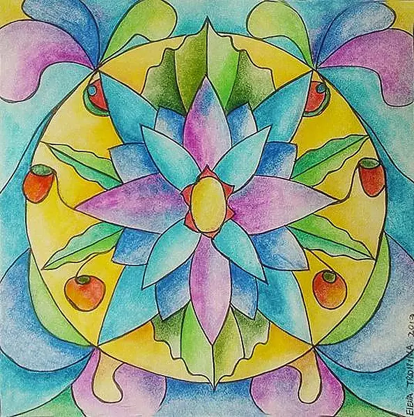 Elena Tronina - Mandala of intent: Communication, samoekspresja; 5th chakra