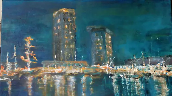 Bozena Chlopecka - Manhatan -noc