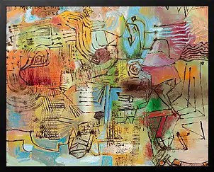 Stanisław Młodożeniec, Weather Map, Oil painting - canvas, 100 x 80