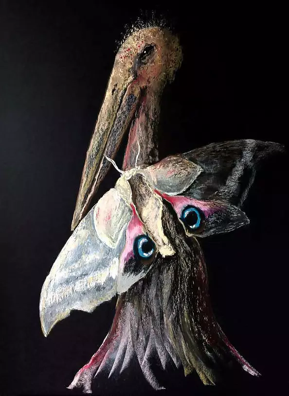 Artur Cieślar - Marabou with butterfly