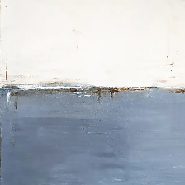 Maja Gajewska, Marengo and white I, Oil painting - canvas, 100 x 120