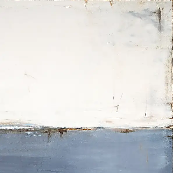 Maja Gajewska, Marengo and white I, Oil painting - canvas, 100 x 120