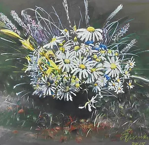 Andrzej Siewierski - Daisies on the grass