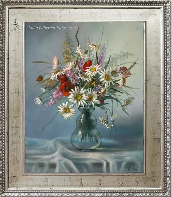Lidia Olbrycht - Daisies and Poppies