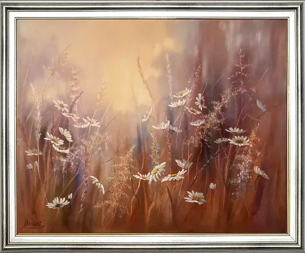 Lidia Olbrycht - Marguerites in the meadow