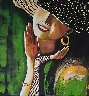 Ewa Mościszko, Maria Maddalena, Dipinto acrilico - tela, 50 x 50