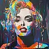 Emma Chodorowska - ,,Marilyn Monroe w deszczu 5"