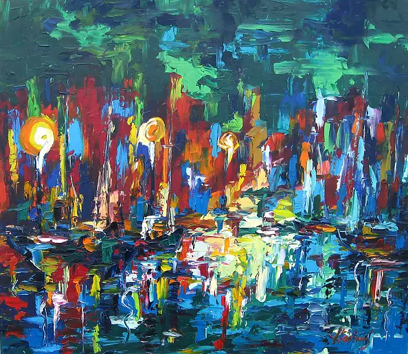 Jerzy Stachura - Marina at night