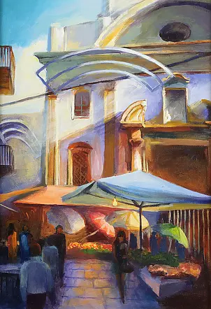 Renata Rychlik - Na targu Ballero w Palermo