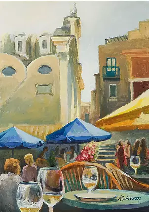 Renata Rychlik - Central square on Capri