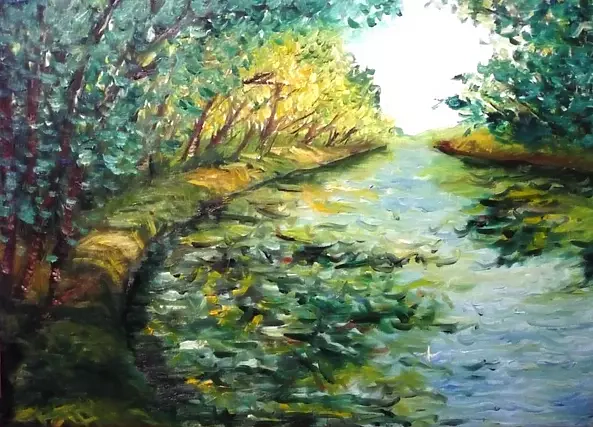 Stefania Cappelletti - Meander on the river Marroggia