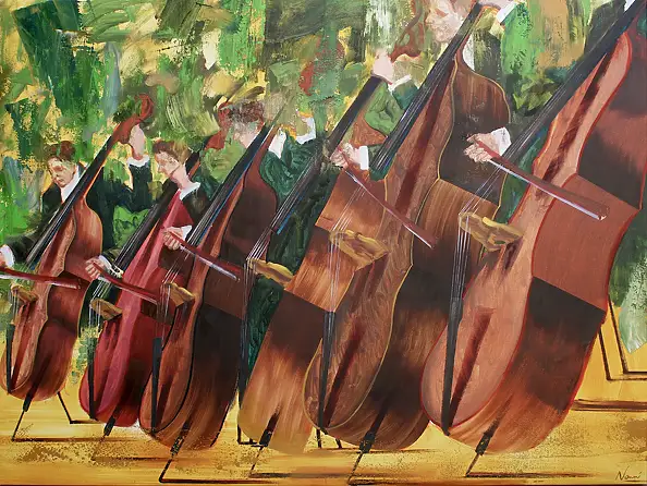Cyprian Nocoń, Marsz , Obraz olejny - płótno, 200 x 150