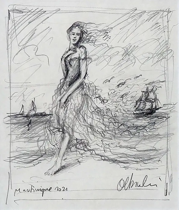 Rafał Olbiński - Martinique- The Sailors Dream, year 2021