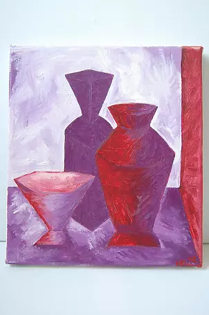   - Still life with two vases and vessel