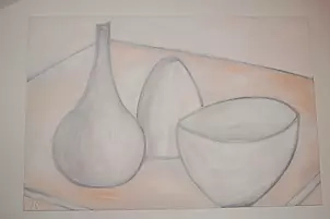   - Still Life with 3 vases
