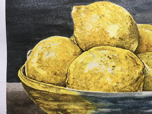 Monika Palichleb - Still life, Lemons