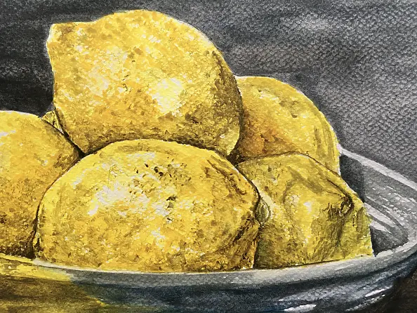Monika Palichleb - Still life, Lemons