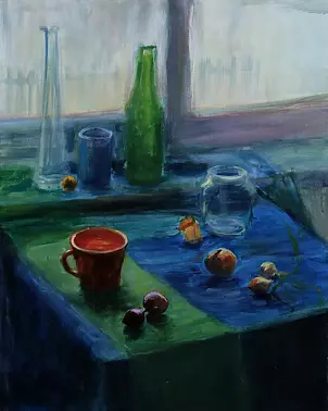   - Still life with onions