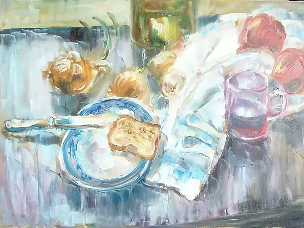 Kazimierz Komarnicki - Still life Breakfast