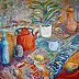Anna Skowronek - Still life large oil painting on canvas