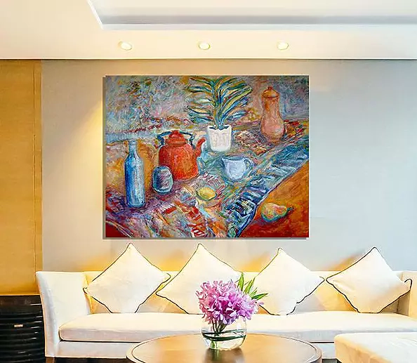 Anna Skowronek - Still life large oil painting on canvas