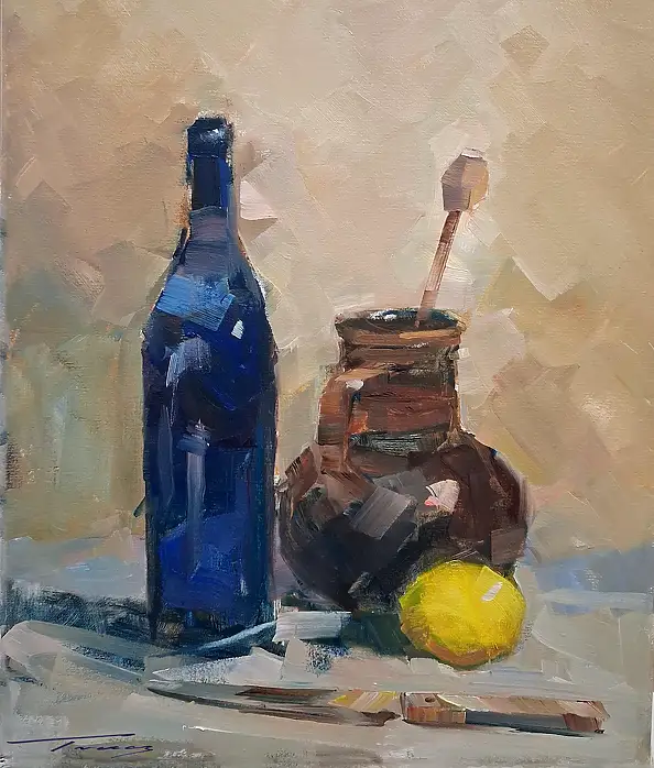 Krzysztof Tracz, Martwa natura, Obraz olejny - płótno, 40 x 50