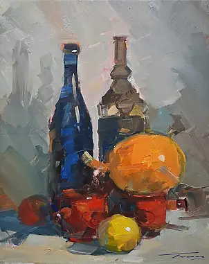 Krzysztof Tracz, Martwa natura, Obraz olejny - płótno, 40 x 50