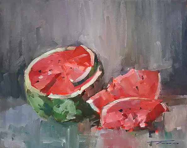 Krzysztof Tracz, Still life, Oil painting - canvas, 50 x 40