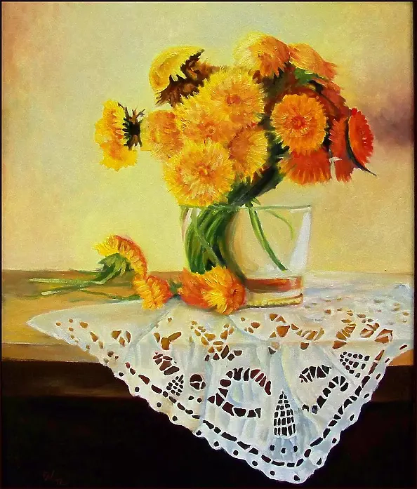 Waldemar Tłuczek - Martwa natura - mlecze