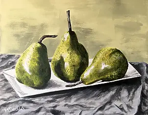 Monika Palichleb - Still Life, No. 3, Pears