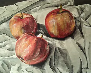Monika Palichleb - Still Life, No. 4, Apples