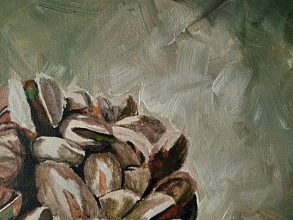 Monika Palichleb - Martwa natura, nr 6, Pistacje