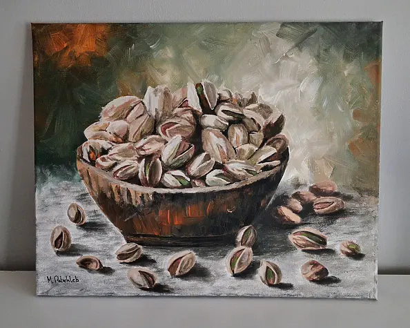 Monika Palichleb - Martwa natura, nr 6, Pistacje