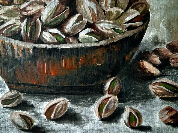 Monika Palichleb - Martwa natura, nr 6, Pistacje