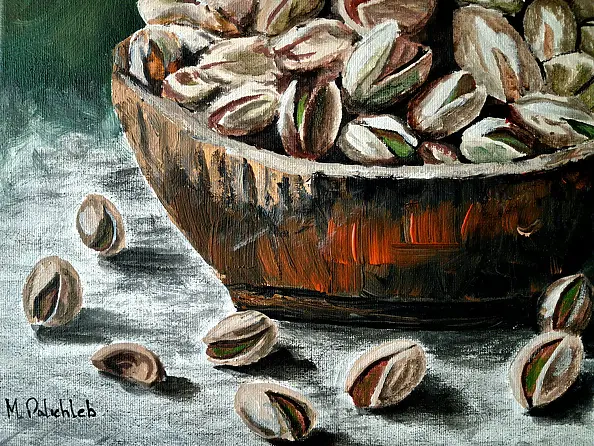 Monika Palichleb - Martwa natura, nr 6, Pistacje