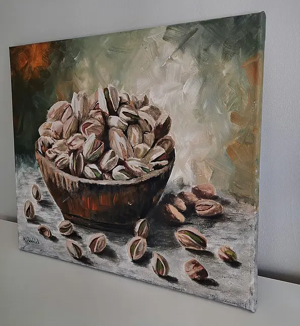 Monika Palichleb - Martwa natura, nr 6, Pistacje